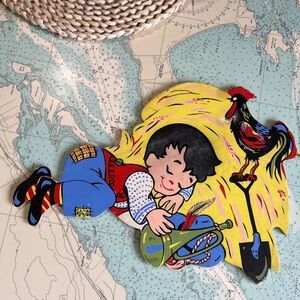 Vintage Little Boy Blue Dolly Toy Co Wall Decor